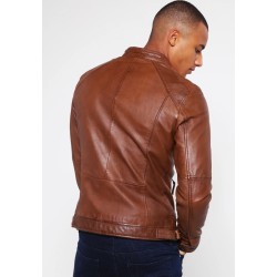 Oakwood CASEY - Chaqueta de cuero - cognac