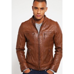 Oakwood CASEY - Chaqueta de cuero - cognac