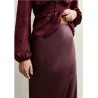 New Look BIAS CUT MIDI - Falda larga - burgundy